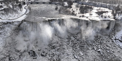 ABD'de kutup soğukları: Niagara şelaleleri kısmen dondu