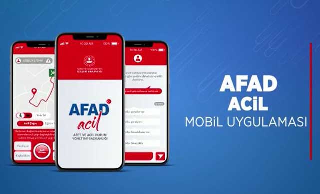 Afetler için 'AFAD Acil' mobil uygulaması