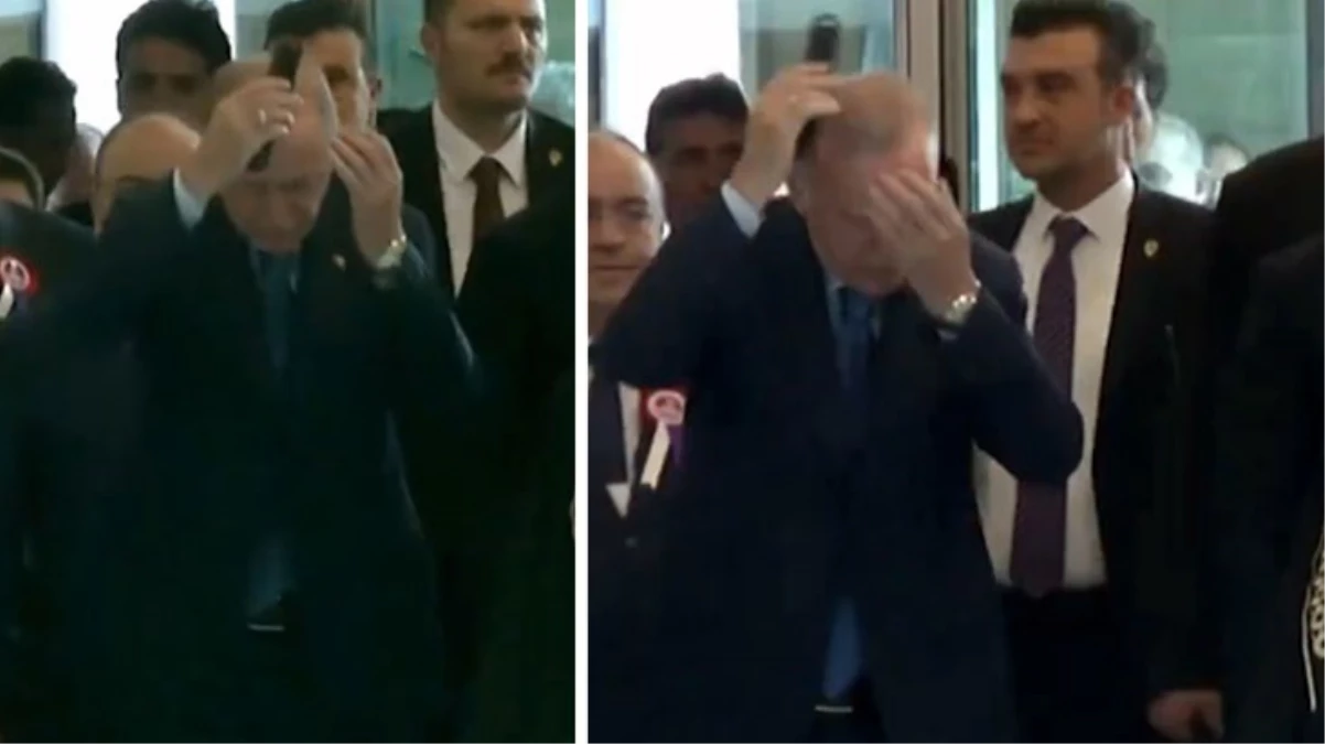 Cumhurbaşkanı Erdoğan, AYM törenine giderken saçlarını taradı - GÜNDEM - Ulusal ve Yerel Medyanın Gücü