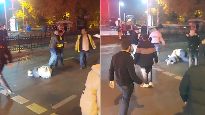 Kadıköy’de taksi durağında sıra kavgası