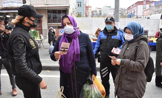 Tekirdağ'da kadın polisler, KADES'i anlattı